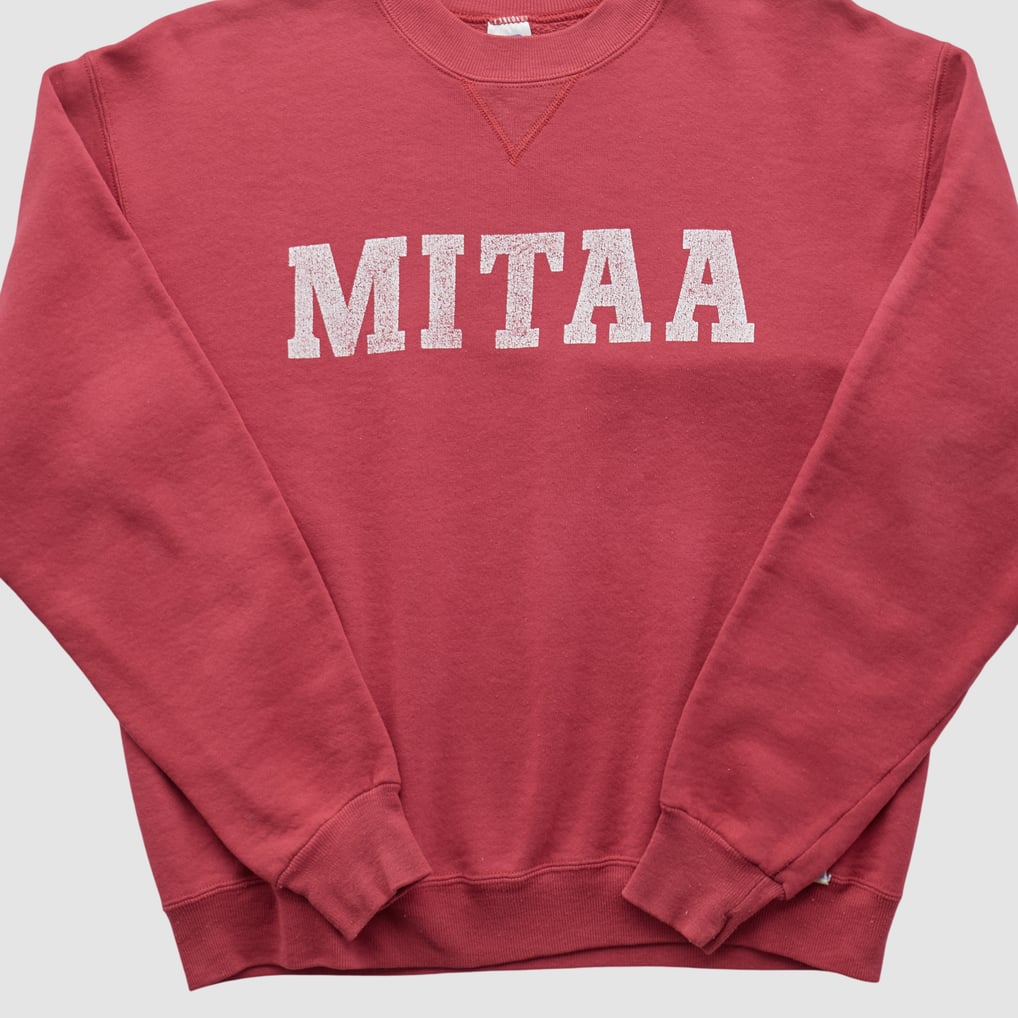 MIT Engineers Russell 90s Pullover Sweatshirt - Red - XS by Fanatics Real Vintage