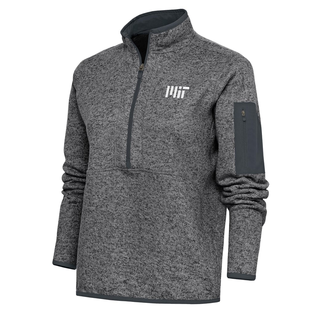  MIT Engineers Antigua Women's Fortune Half-Zip Pullover Jacket - Heather Charcoal