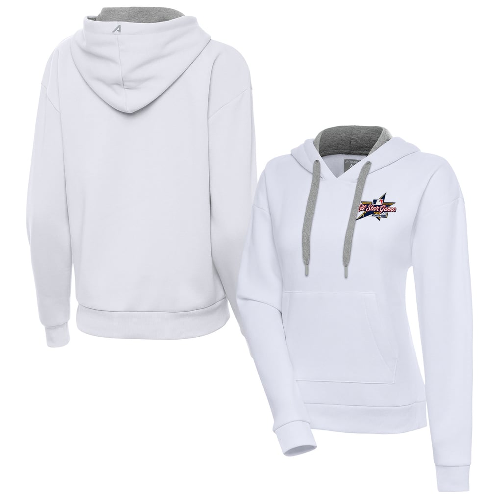  2025 MLB All-Star Antigua Women's Victory Pullover Hoodie - White