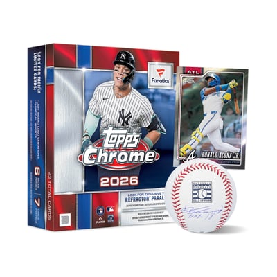 2026 Topps Chrome Baseball Factory Sealed Fanatics Exclusive Mega Box