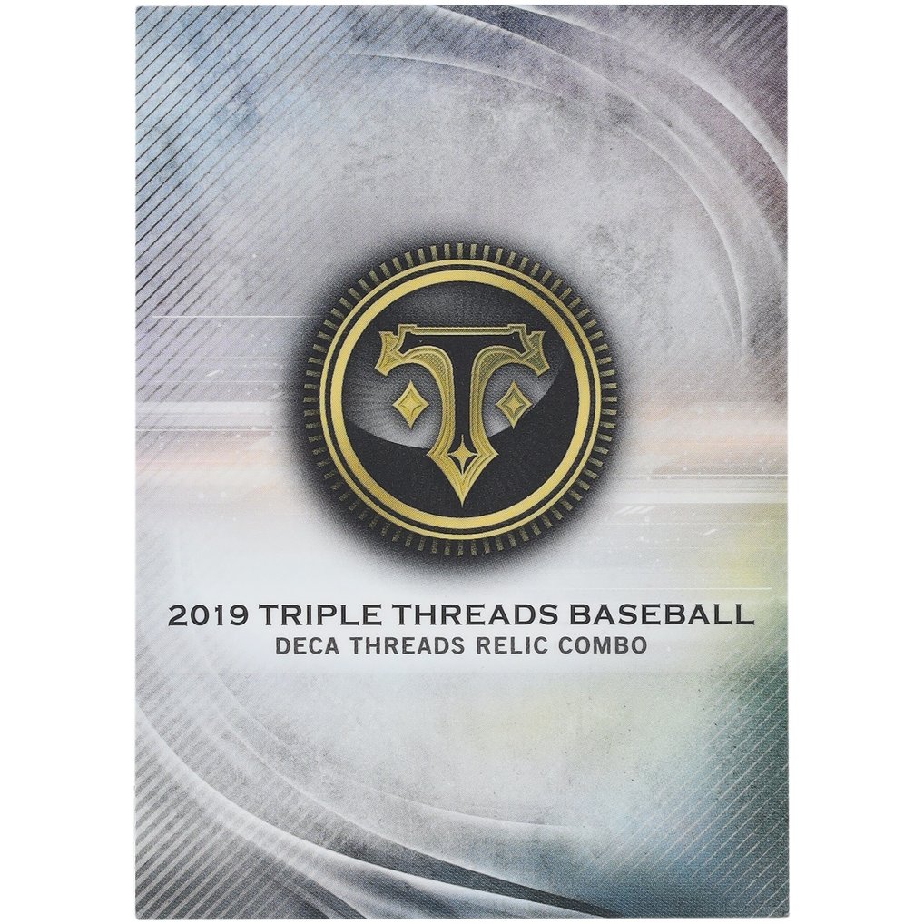 MLB Player 2019 Topps Triple Threads Deca Threads 10 Player Relic Booklet #DRC-7 #5/10 Rookie Card