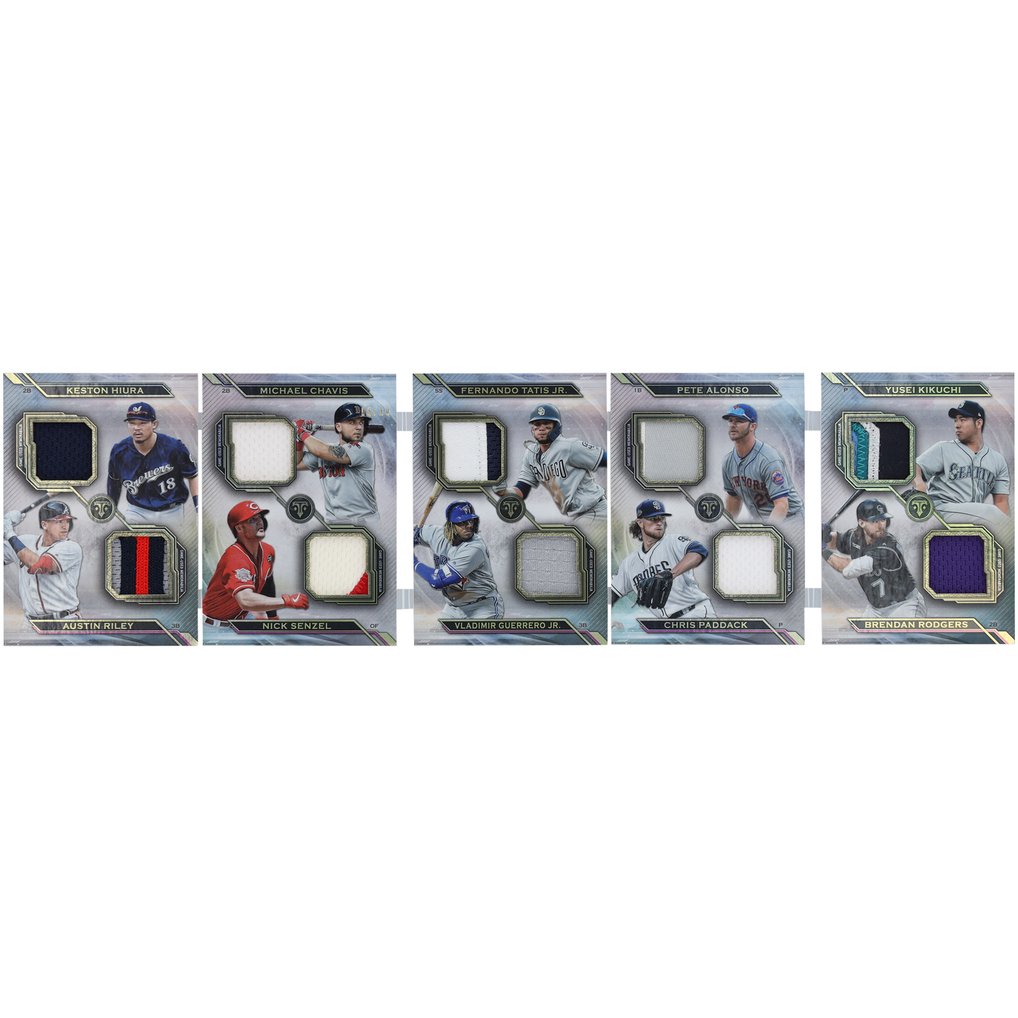 MLB Player 2019 Topps Triple Threads Deca Threads 10 Player Relic Booklet #DRC-7 #5/10 Rookie Card