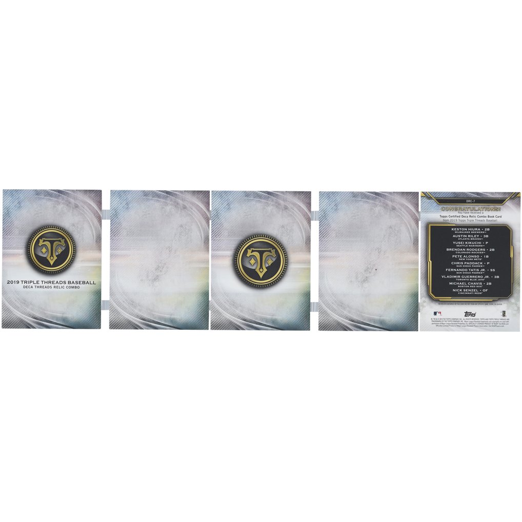 MLB Player 2019 Topps Triple Threads Deca Threads 10 Player Relic Booklet #DRC-7 #5/10 Rookie Card