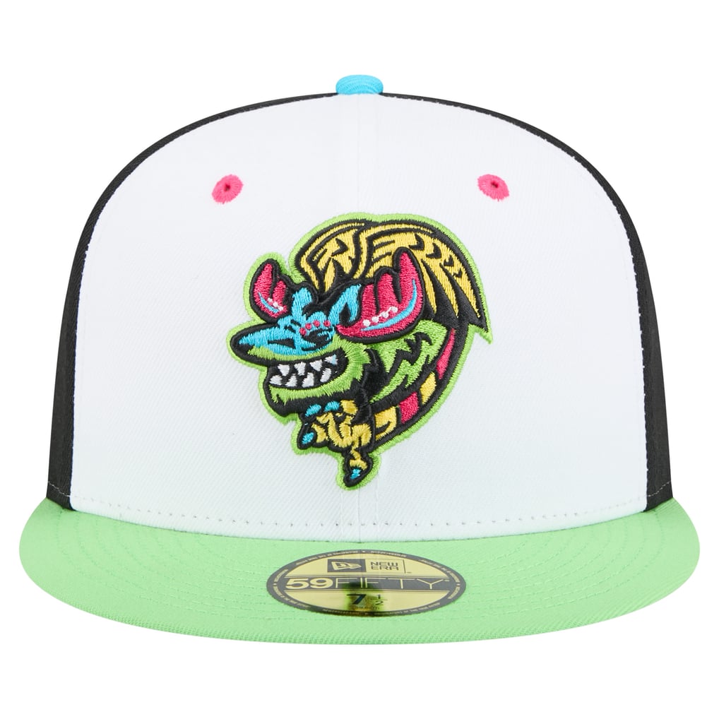 Modesto Nuts New Era Copa de la Diversión 59FIFTY Fitted Hat - White/Light Green