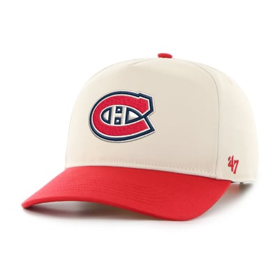 Montreal Canadiens '47 Logo Hitch Adjustable Hat - Cream/Red