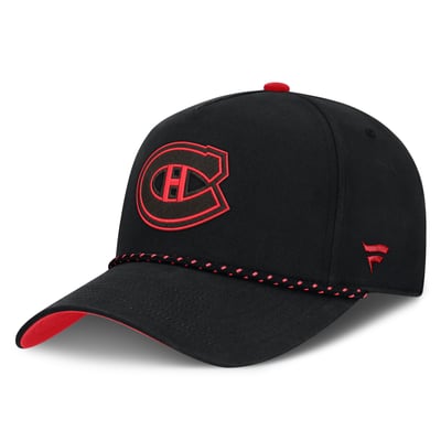 Montreal Canadiens Fanatics Canada Military Appreciation Authentic Pro A-Frame Adjustable Hat - Black