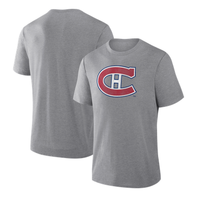 Montreal Canadiens Fanatics Heritage Tribute Tri-Blend T-Shirt - Heather Gray