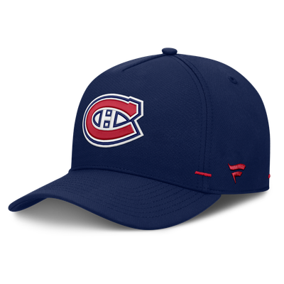 Montreal Canadiens Fanatics Authentic Pro Rink Bar Tacks A-Frame Adjustable Hat - Navy