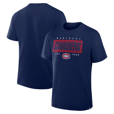Montreal Canadiens Fanatics Legacy Cross Check T-Shirt - Navy