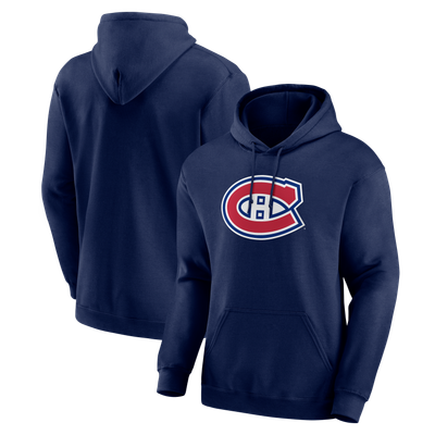 Montreal Canadiens Logo Athletic Essential Hoodie - Navy