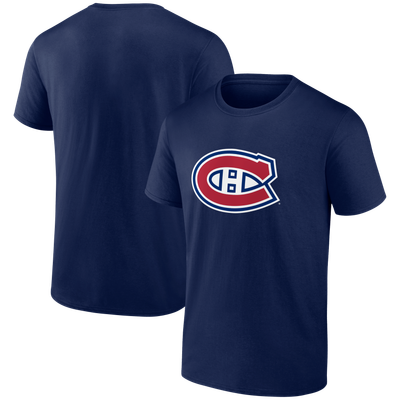  Montreal Canadiens Logo Athletic Essential T-Shirt - Navy