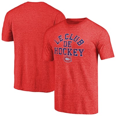 Montreal Canadiens Hometown Collection Le Club Tri-Blend T-Shirt - Red