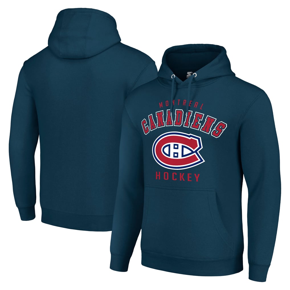 Montreal Canadiens Starter  Logo Pullover Hoodie - Navy