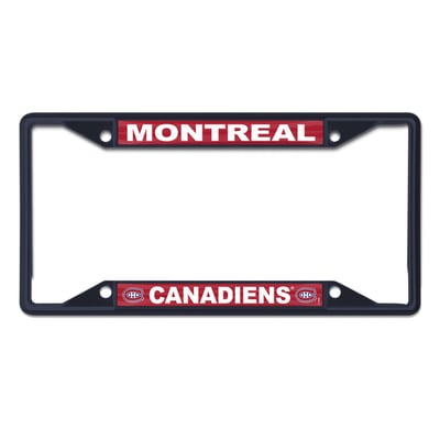 Montreal Canadiens WinCraft Chrome Color License Plate Frame