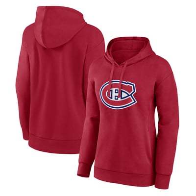 Montreal Canadiens Fanatics Women's Primary Logo Fleece Pullover Hoodie - Red
