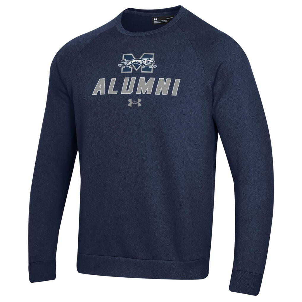 Moravian Greyhounds Under Armour Alumni Rival Fleece Pullover Sweatshirt - Navy
