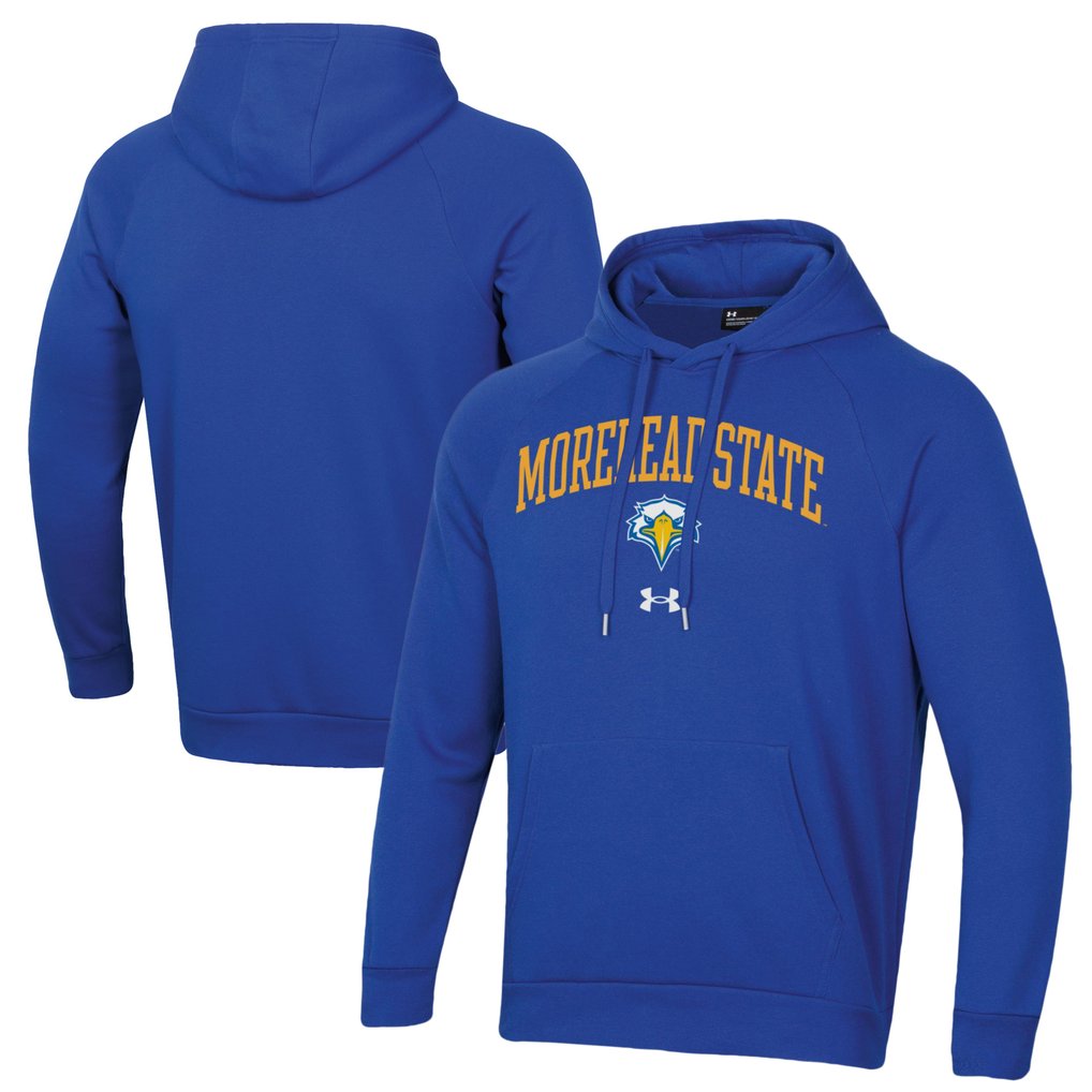 Morehead State Eagles Under Armour All Day Fleece Pullover Hoodie - Blue