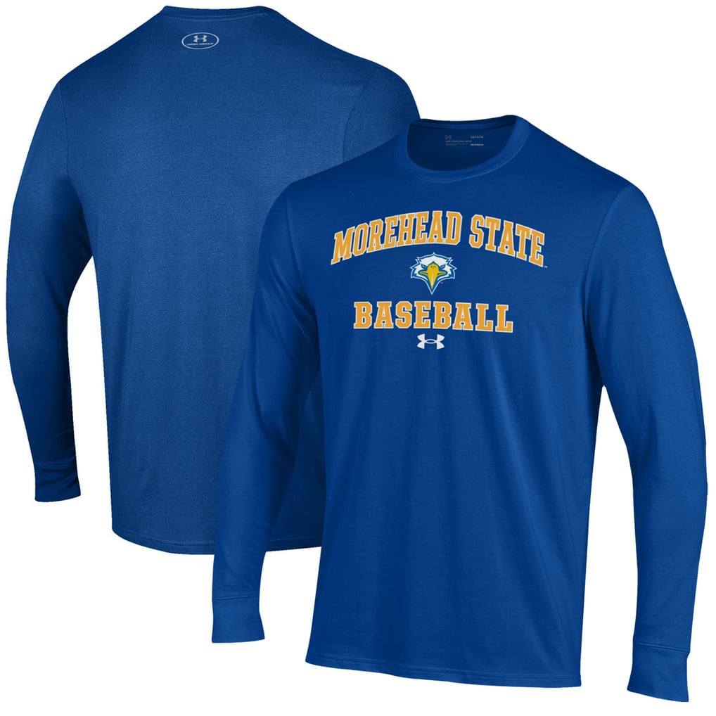  Morehead State Eagles Under Armour Baseball Performance Long Sleeve T-Shirt - Blue