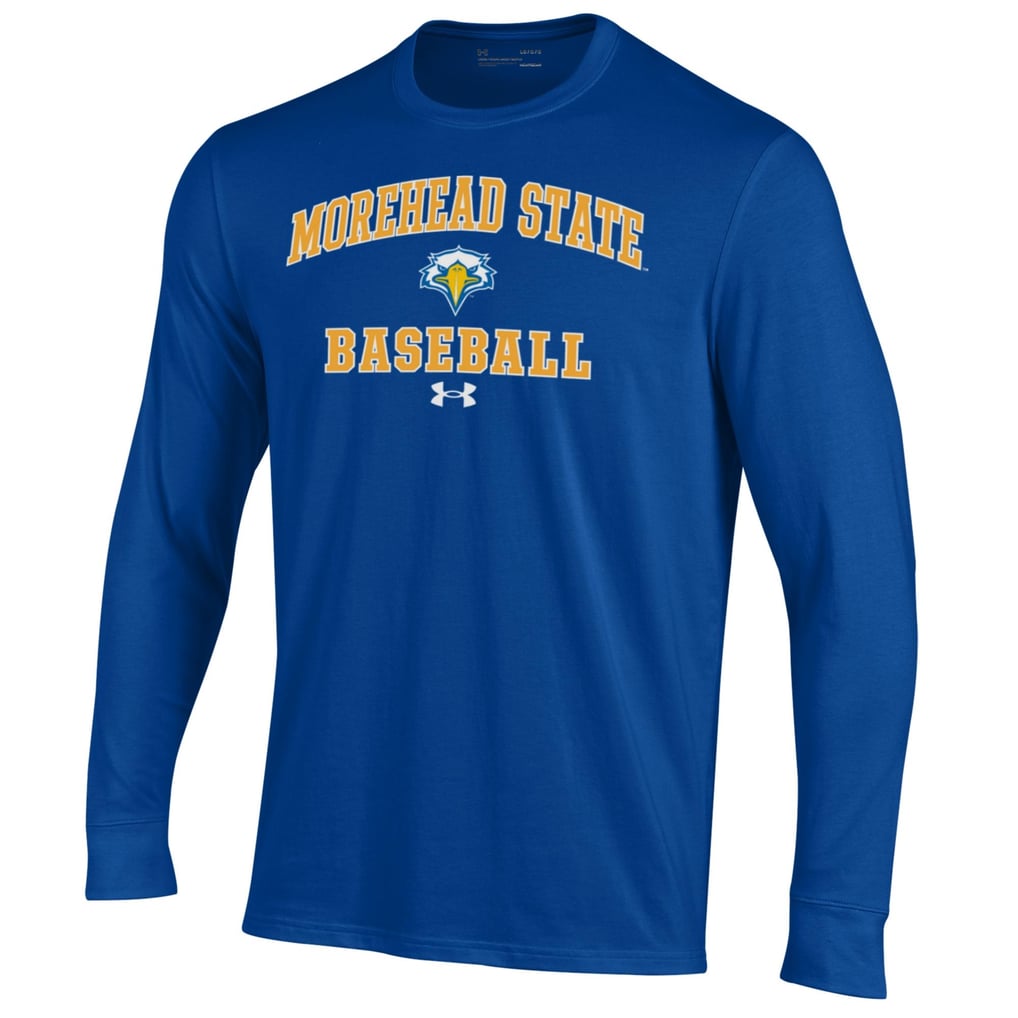  Morehead State Eagles Under Armour Baseball Performance Long Sleeve T-Shirt - Blue