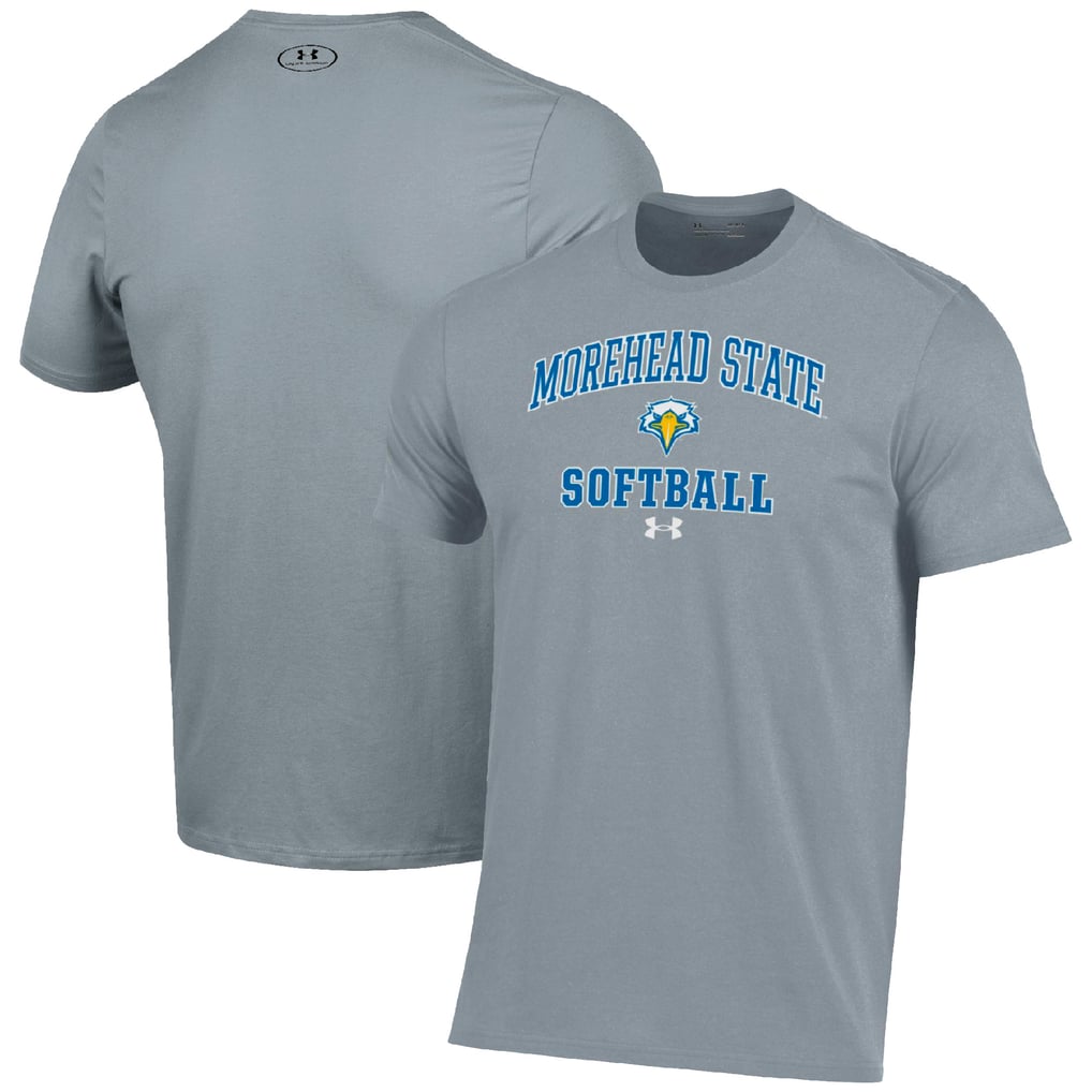 Morehead State Eagles Under Armour Arch Softball Performance T-Shirt - Gray