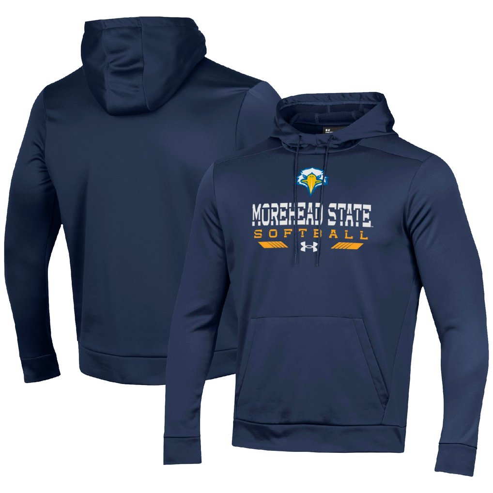 Morehead State Eagles Under Armour Softball Pullover Hoodie - Navy