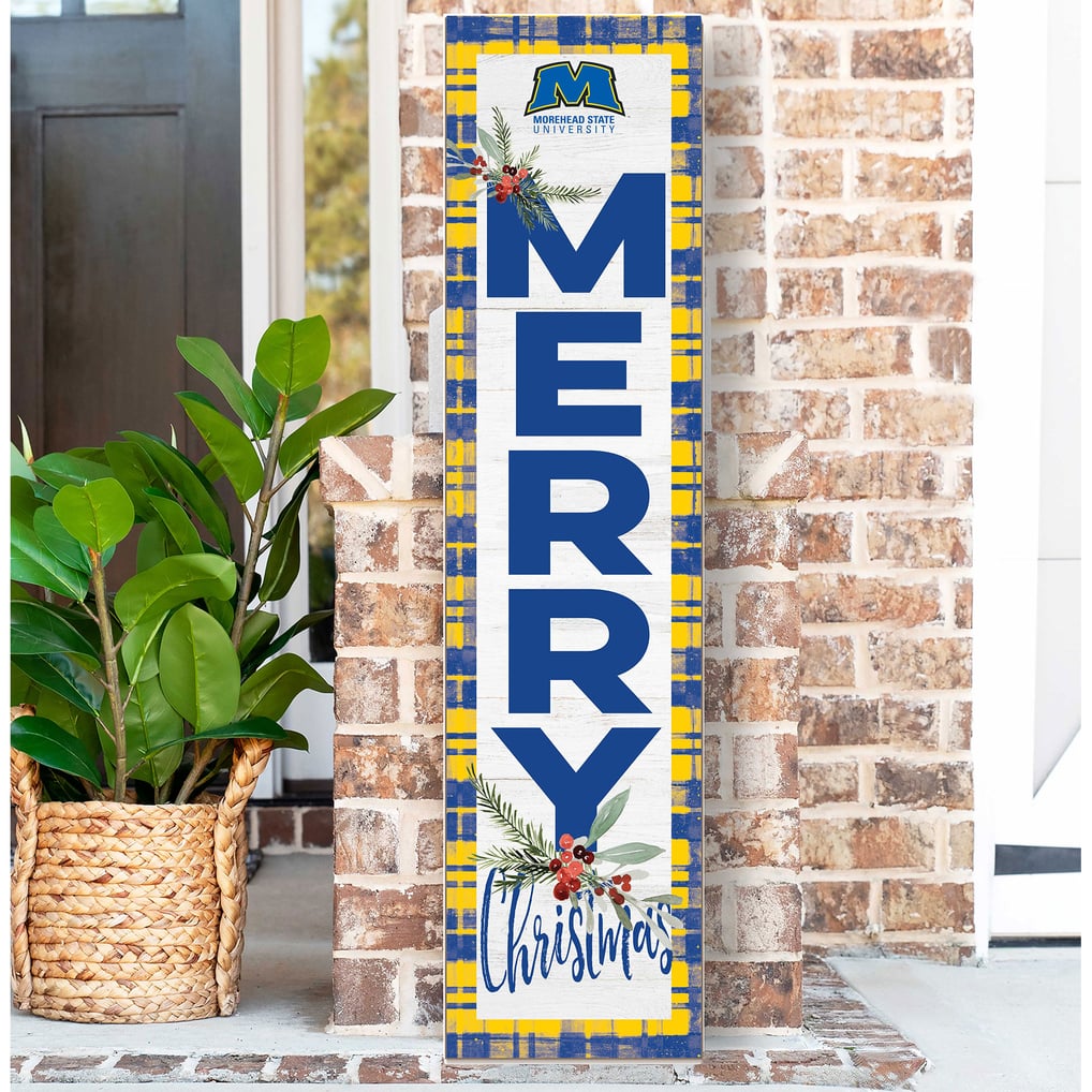 Morehead State Eagles 12'' x 48'' Outdoor Merry Christmas Leaner