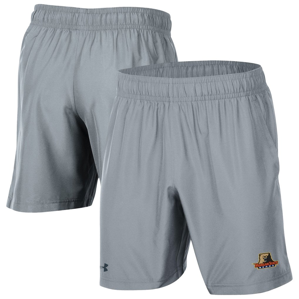Morgan State Bears Under Armour Woven Shorts - Gray