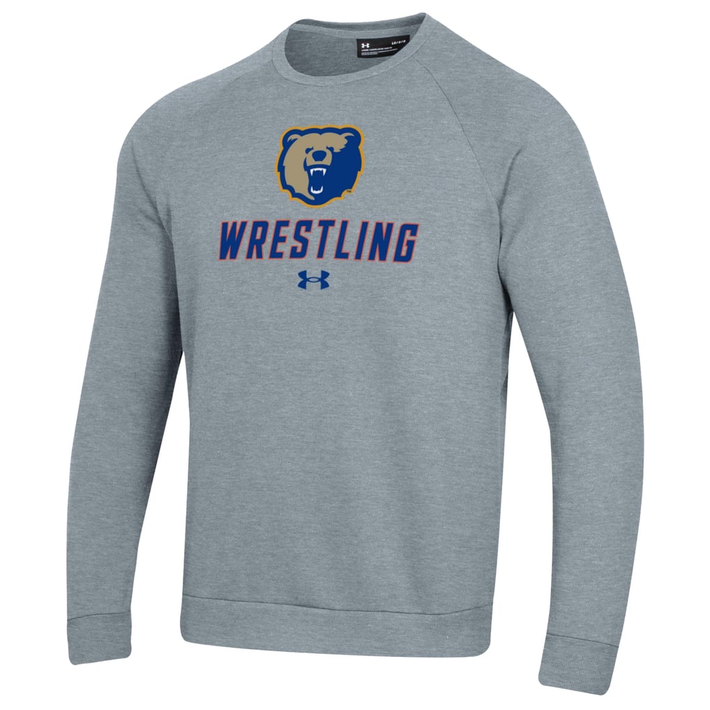 Morgan State Bears Under Armour Wrestling Rival Fleece Raglan Pullover Sweatshirt - Gray