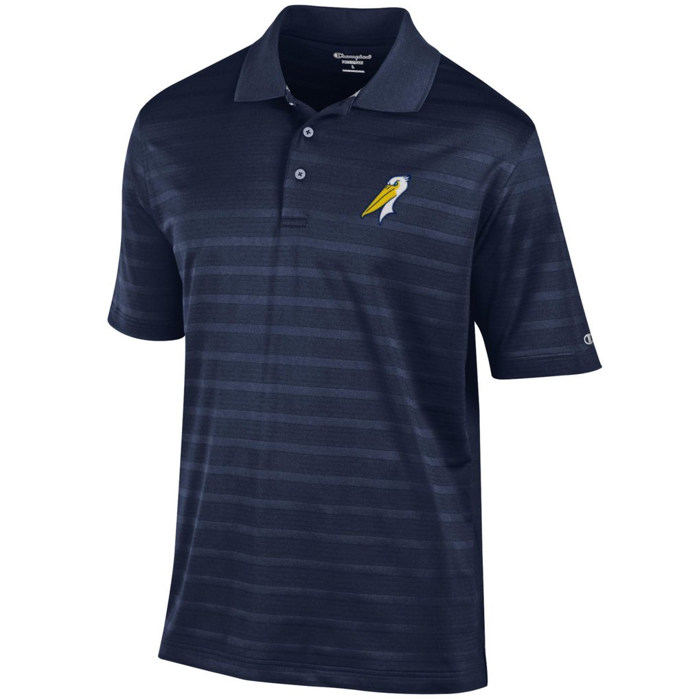 Myrtle Beach Pelicans Champion Textured Solid Polo - Navy