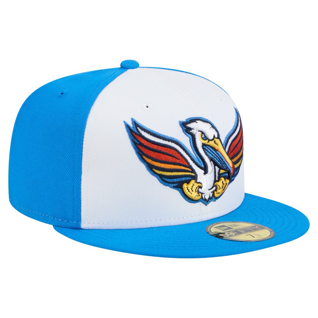 Myrtle Beach Pelicans New Era Copa de la Diversión 59FIFTY Fitted Hat - White