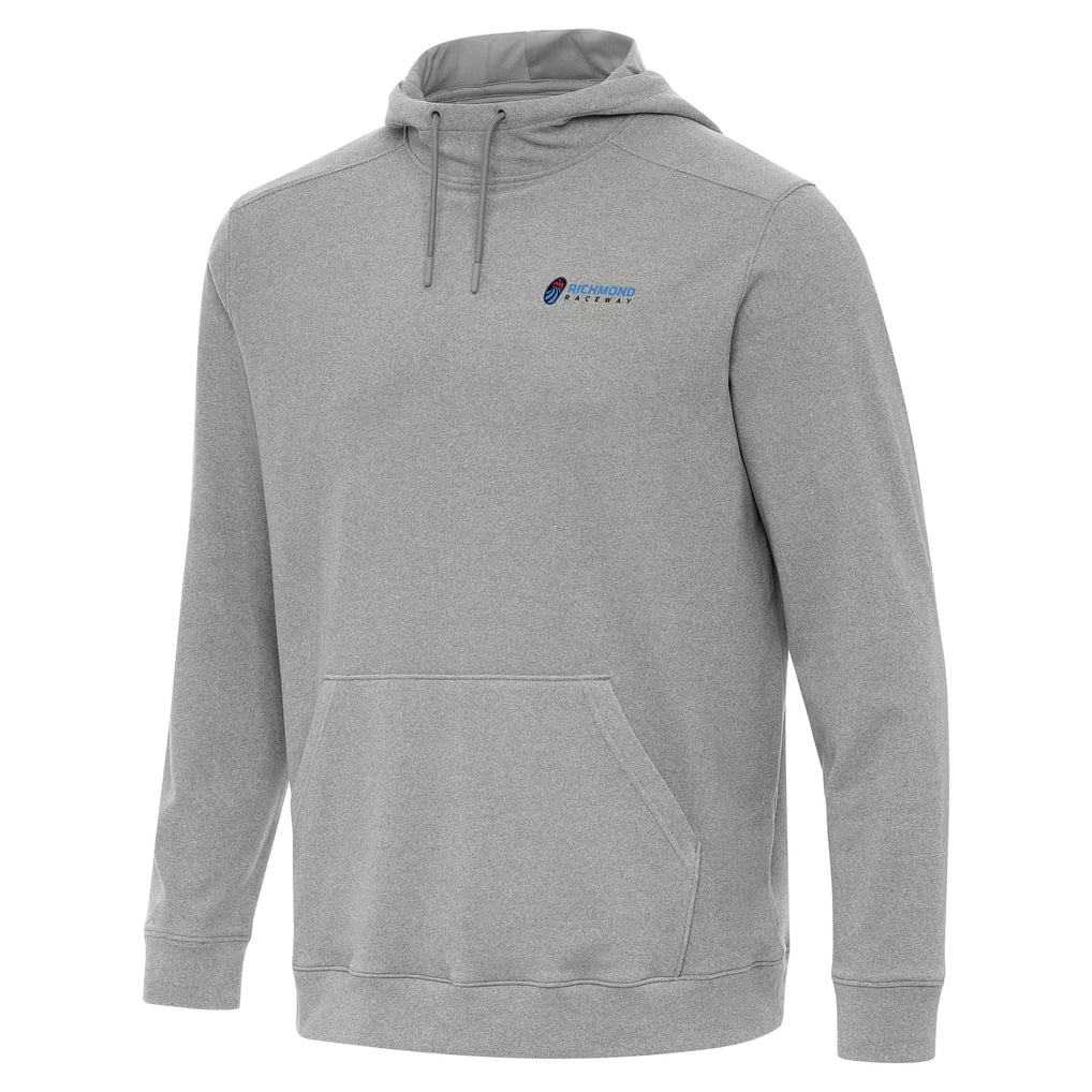  Richmond Raceway Antigua Cloud Pullover Hoodie - Heather Gray