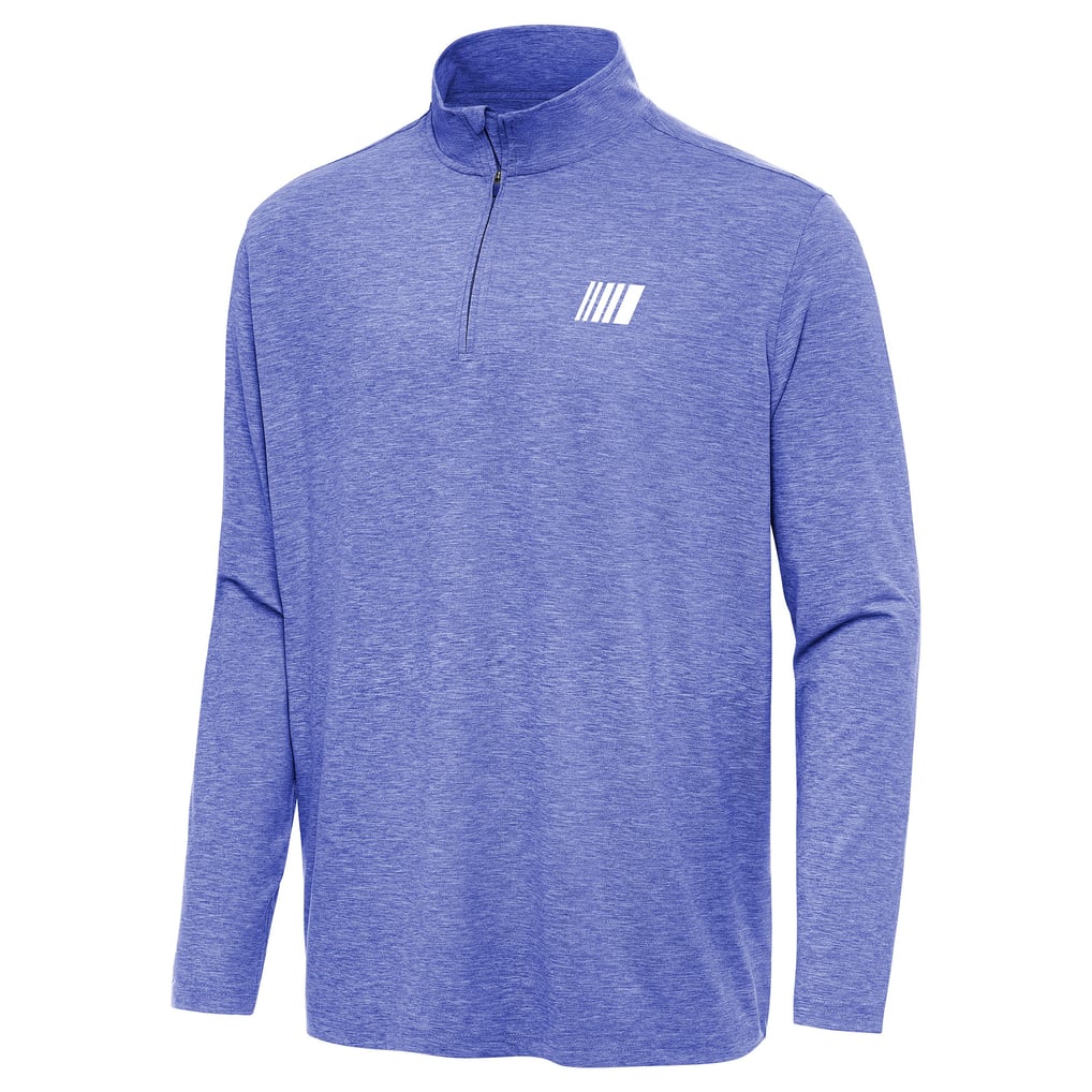 NASCAR Merchandise Antigua Hunk Quarter-Zip Pullover Top - Heather Royal
