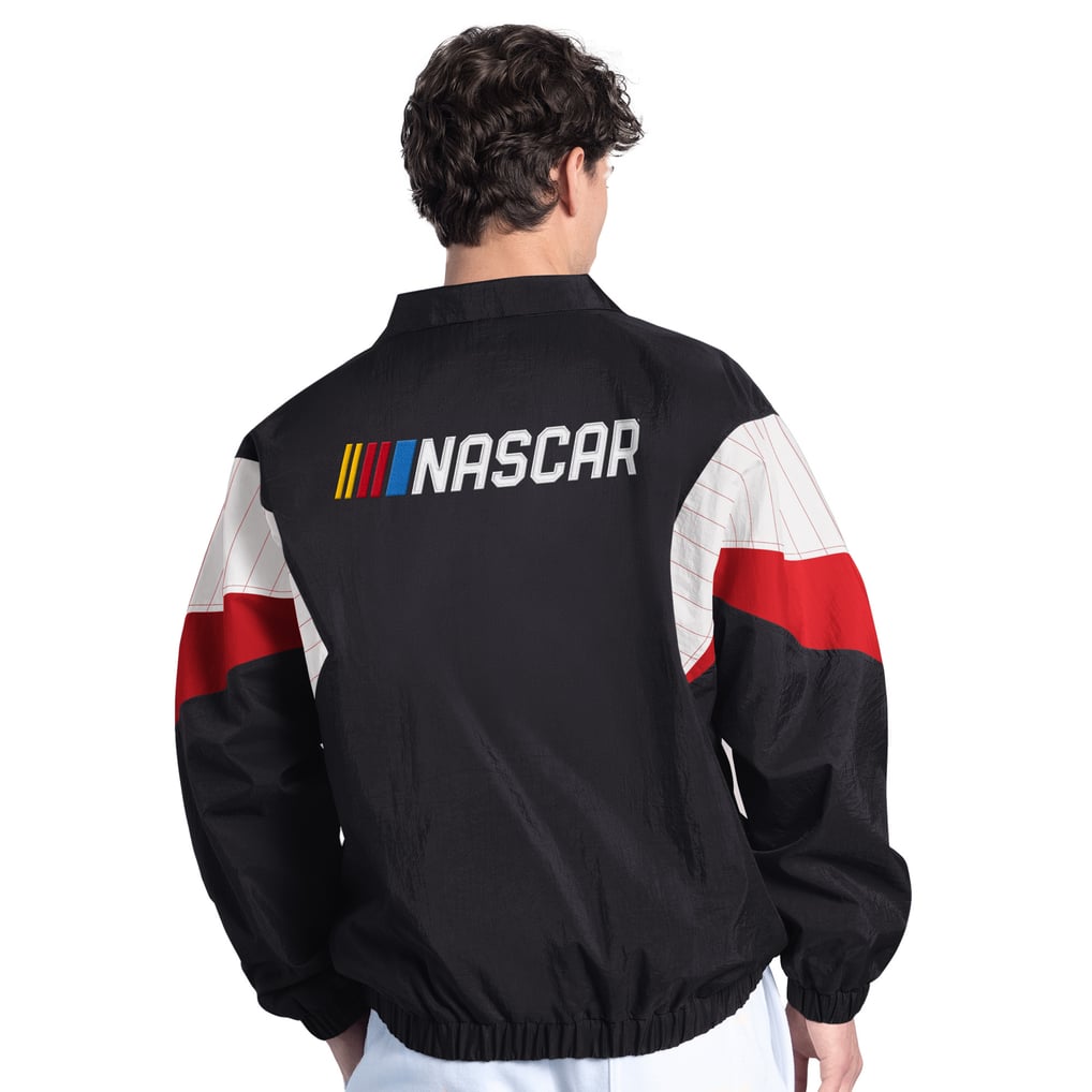 NASCAR Starter Yard Line Full-Zip Jacket - Black/Red