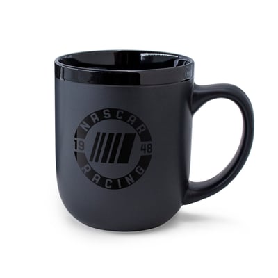 NASCAR WinCraft 17oz. Black Ceramic Mug