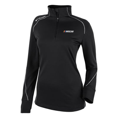NASCAR Columbia Women's Omni-Wick Shotgun 2.0 Quarter-Zip Pullover - Black
