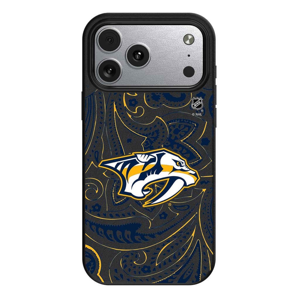 Nashville Predators Keyscaper Paisley iPhone Magnetic Bump Case - Black