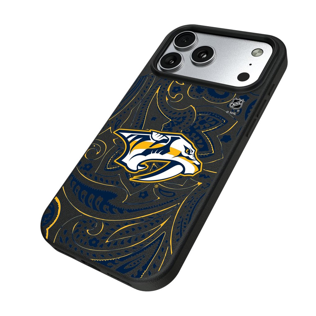Nashville Predators Keyscaper Paisley iPhone Magnetic Bump Case - Black