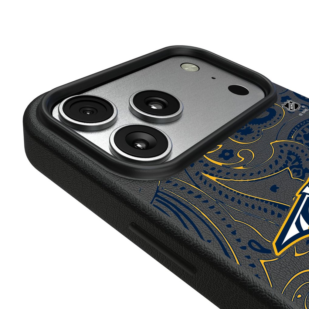 Nashville Predators Keyscaper Paisley iPhone Magnetic Bump Case - Black