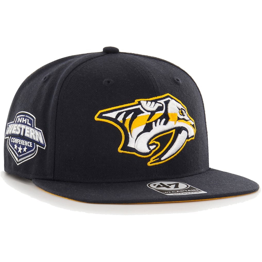  Nashville Predators '47 Sure Shot Captain Snapback Hat - Navy