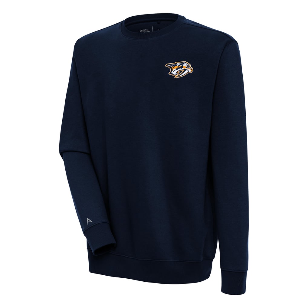  Nashville Predators Antigua Victory Pullover Sweatshirt - Navy