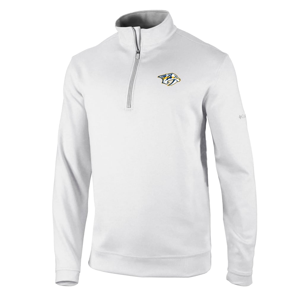 Nashville Predators Columbia Omni-Wick Wickhams Hills Half-Zip Pullover Top - White