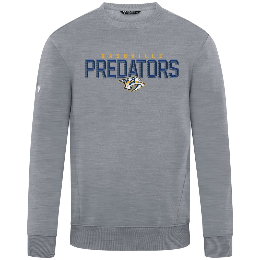 Nashville Predators Levelwear Zane Carve Pullover Sweatshirt - Gray