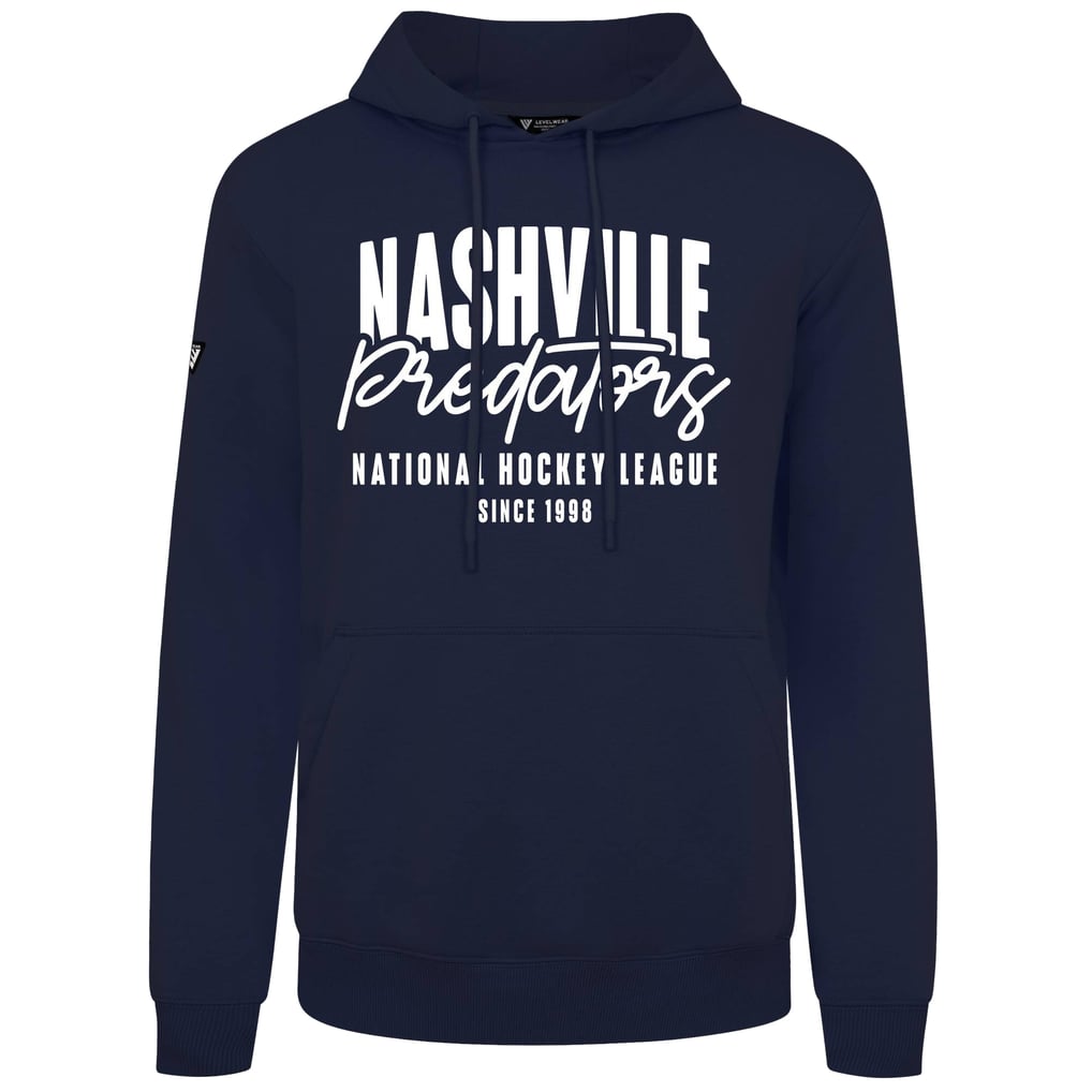  Nashville Predators Levelwear Podium Response Pullover Hoodie - Navy