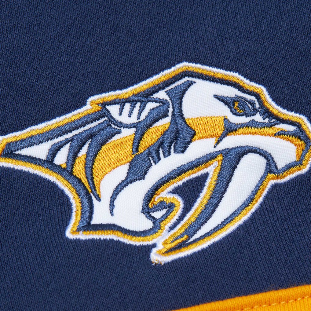 Nashville Predators Mitchell & Ness Head Coach Pullover Hoodie - Navy