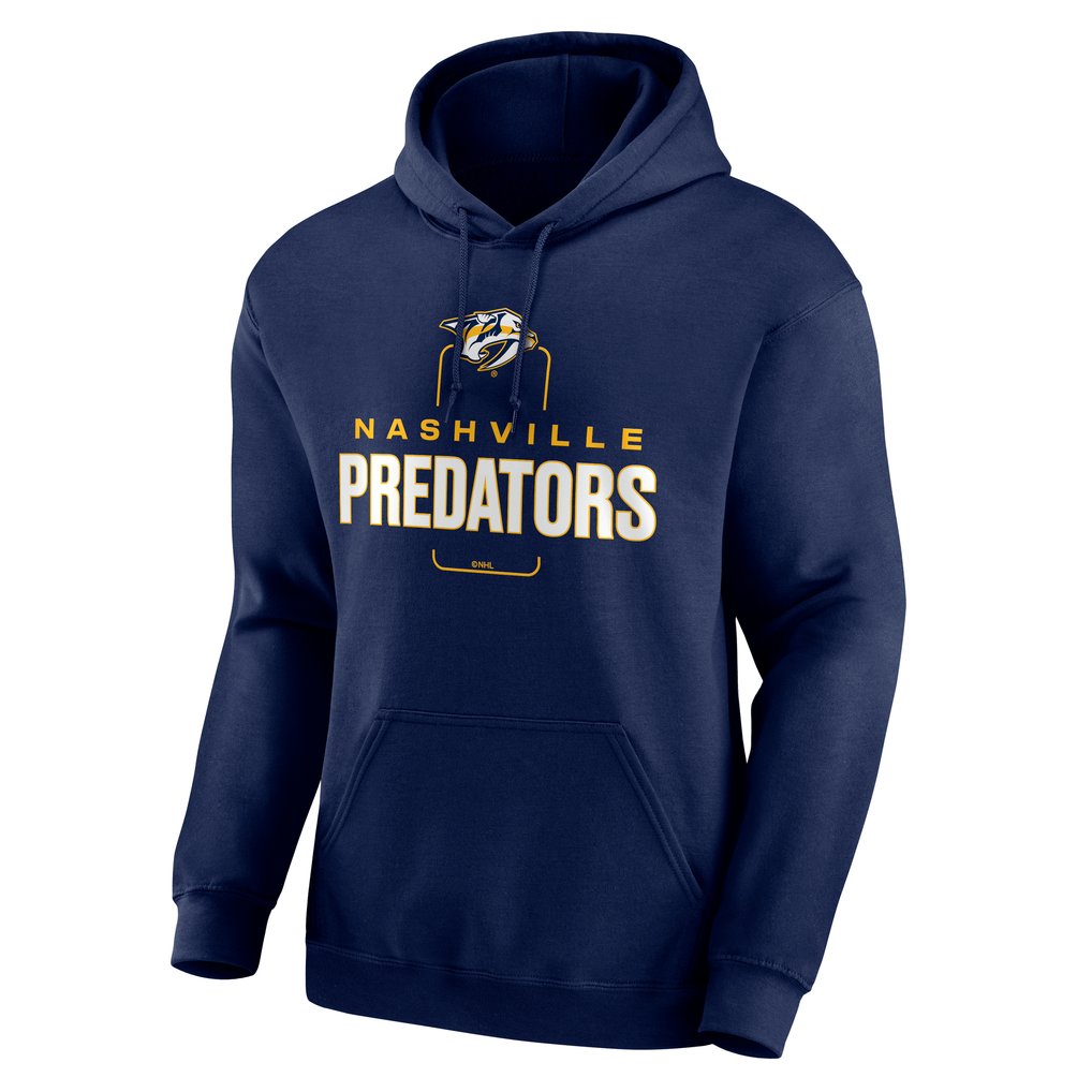 Nashville Predators Personalized Name & Number Midfielder Pullover Hoodie - Navy