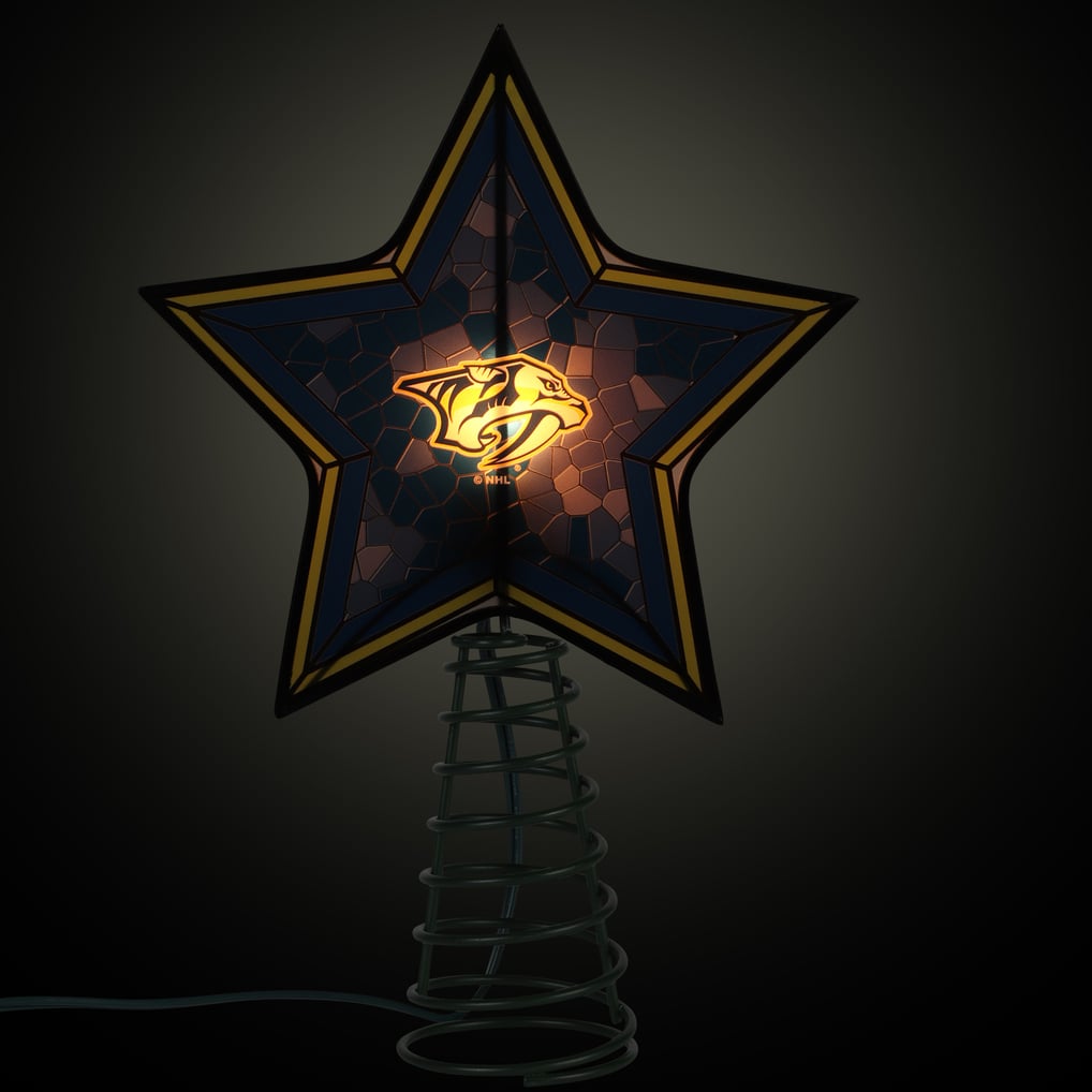 Nashville Predators Mosaic Tree Topper