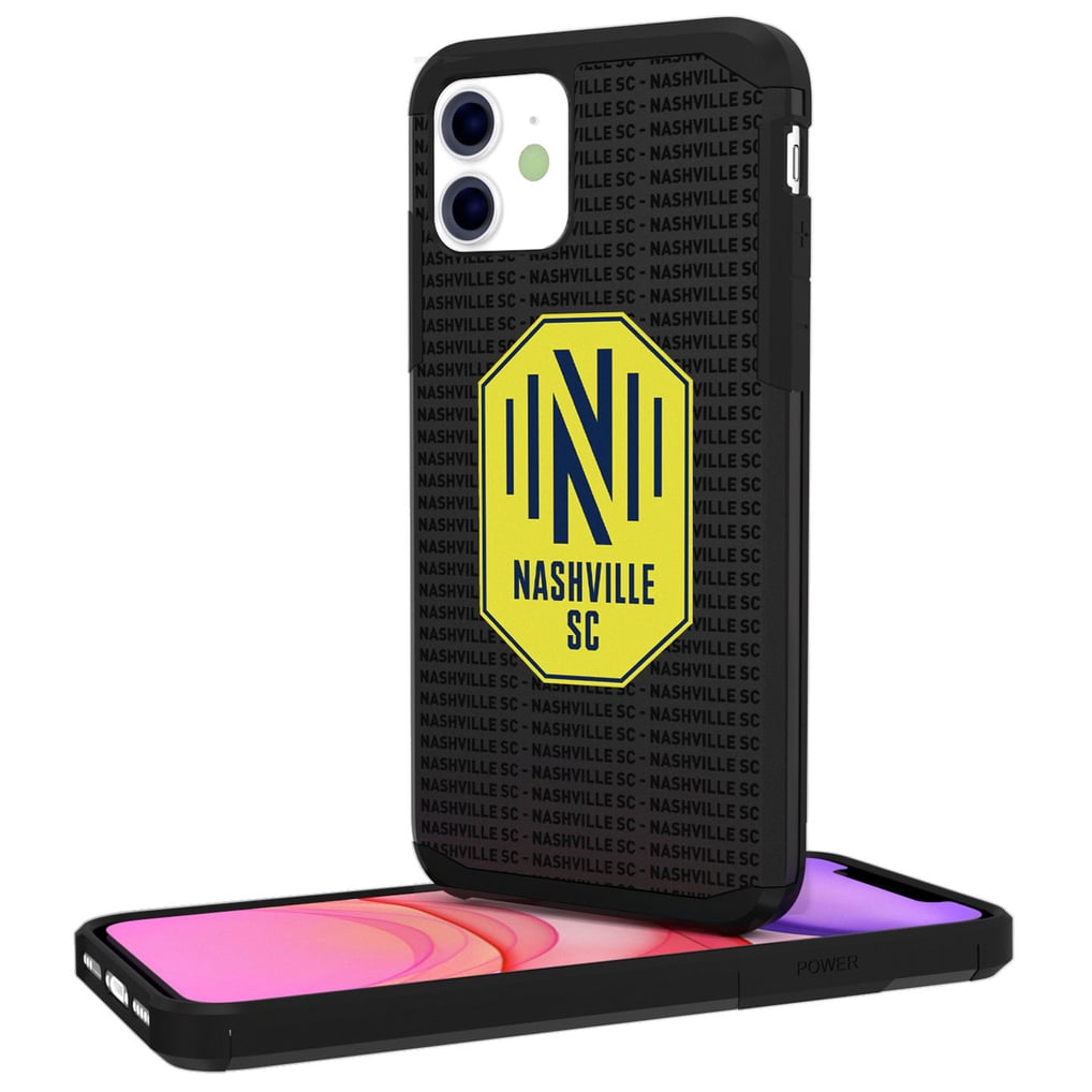 Nashville SC iPhone Text Backdrop Rugged Case