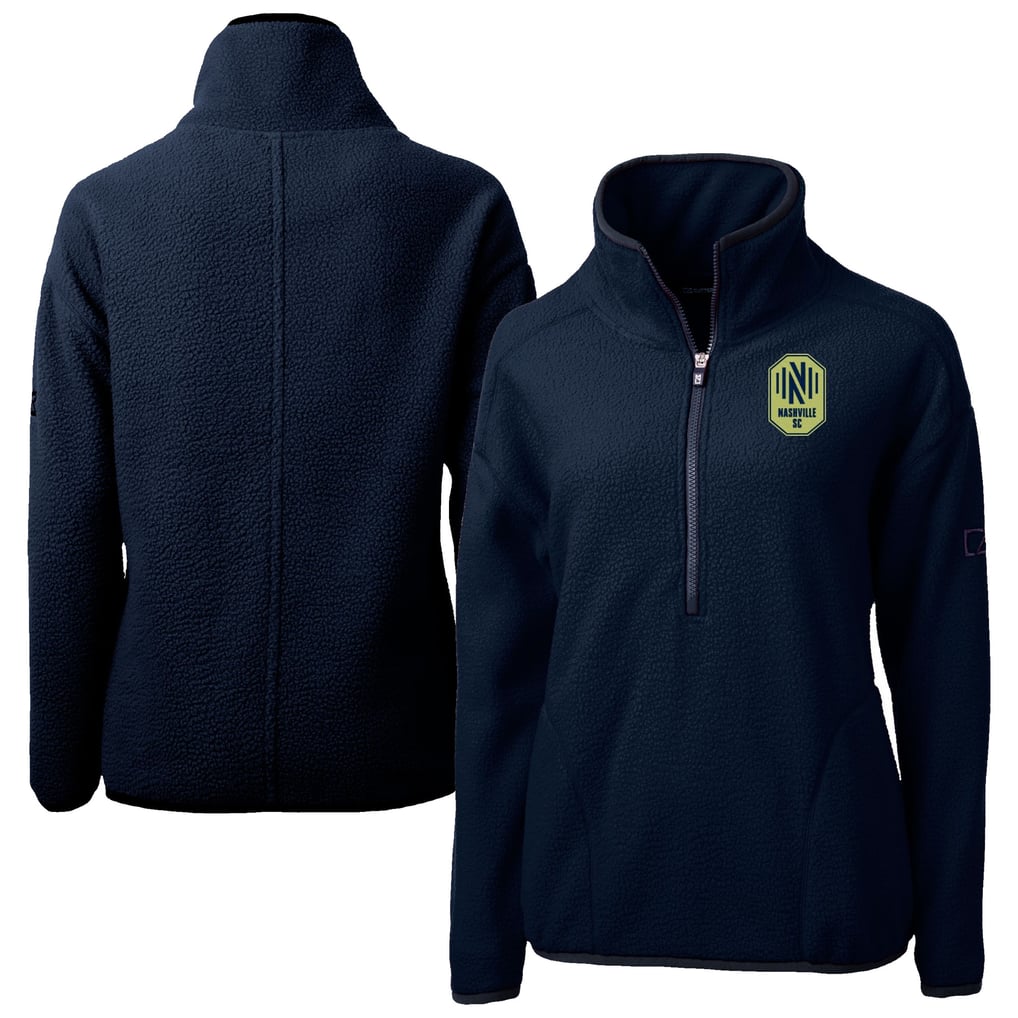 Nashville SC Cutter & Buck Women's Cascade Eco Fleece Pullover Jacket - Navy