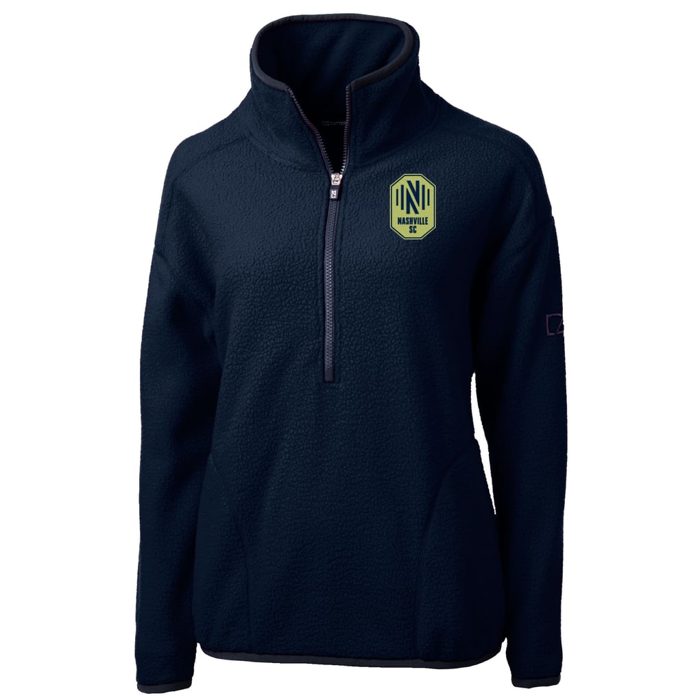 Nashville SC Cutter & Buck Women's Cascade Eco Fleece Pullover Jacket - Navy