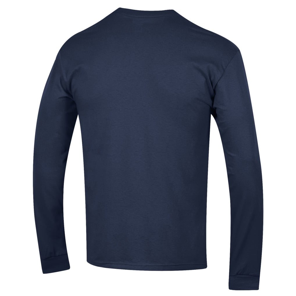 Navy Midshipmen Champion Baseball Stack Long Sleeve T-Shirt - Navy